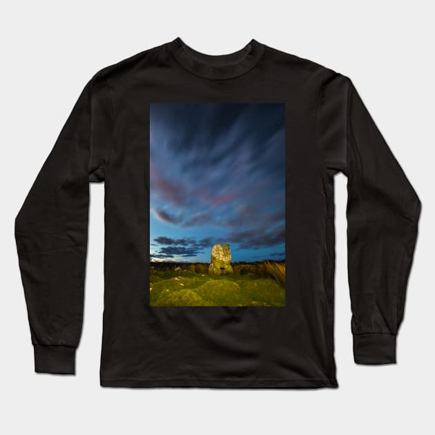 Arthur's Stone, Cefn Bryn, Gower Long Sleeve T-Shirt by dasantillo